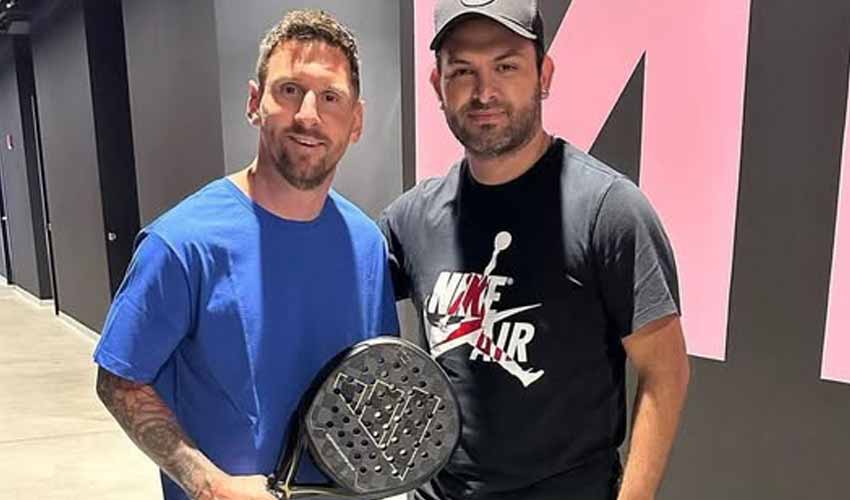 celebrities playing padel