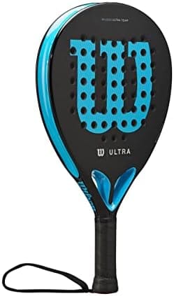Wilson Ultra Team V2 Padel Racket, Fiberglass/EVA, 366 g, Black/Blue, WR067011U2 - Image 3