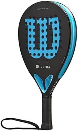 Wilson Ultra Team V2 Padel Racket, Fiberglass/EVA, 366 g, Black/Blue, WR067011U2 - Image 4