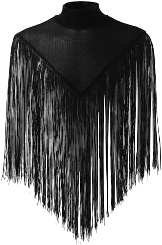 SEAUR Mens Sheer Mesh Top Button Up Shirts Long Sleeve Black See Through Top Rave Outfits - Image 3