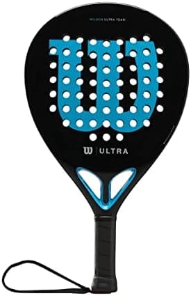Wilson Ultra Team V2 Padel Racket, Fiberglass/EVA, 366 g, Black/Blue, WR067011U2 - Image 2