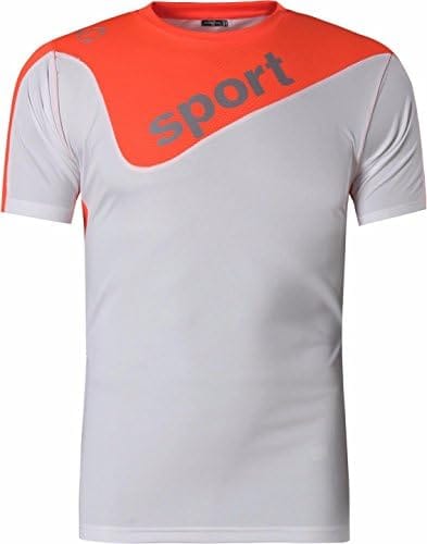 jeansian Men's Sport Quick Dry Fit Short Sleeves Tshirt T-Shirt Shiirt Tees Tops Tennis Golf Bowling LSL1059 - Image 2