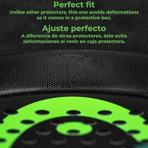 51-AlTDGOcL._AC_.jpg padel racket protector, black, rugged finish (pack of 2), padel frame, black padel protector for maximum protection, padel racket protector - Image 5