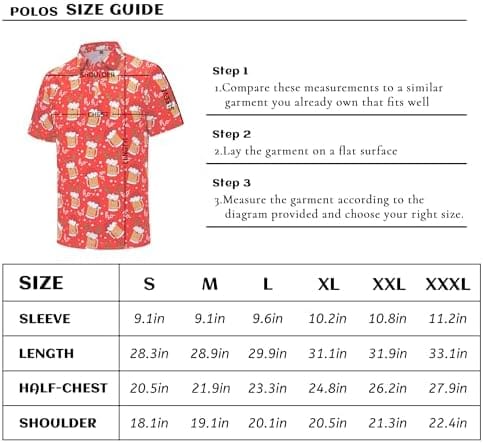 Christmas Mens Polo Shirts Funny Golf Shirts for Men Performance Moisture Wicking Quick Dry Athletic Short Sleeve Shirts - Image 8
