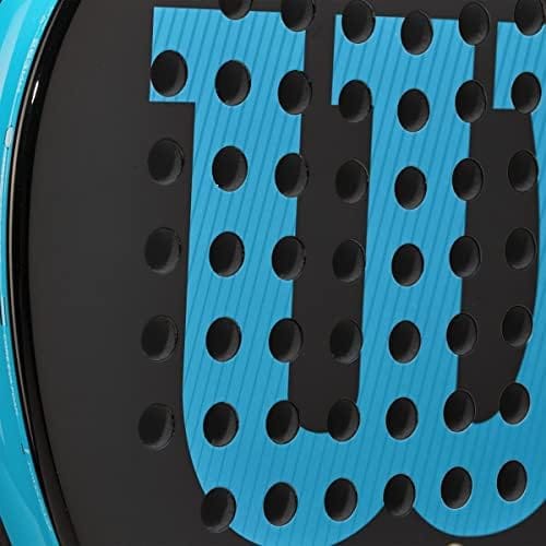 Wilson Ultra Team V2 Padel Racket, Fiberglass/EVA, 366 g, Black/Blue, WR067011U2 - Image 7