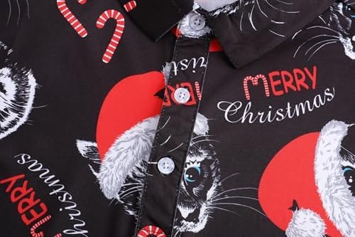 Christmas Mens Polo Shirts Funny Golf Shirts for Men Performance Moisture Wicking Quick Dry Athletic Short Sleeve Shirts - Image 5