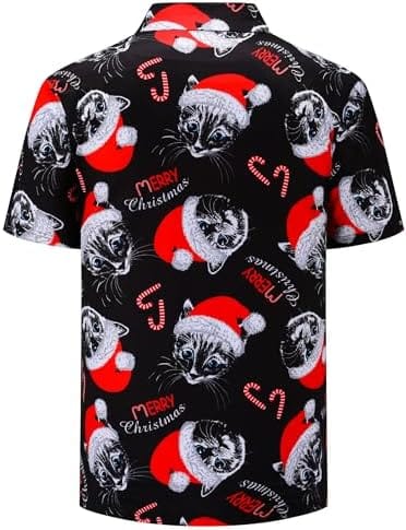 Christmas Mens Polo Shirts Funny Golf Shirts for Men Performance Moisture Wicking Quick Dry Athletic Short Sleeve Shirts - Image 3