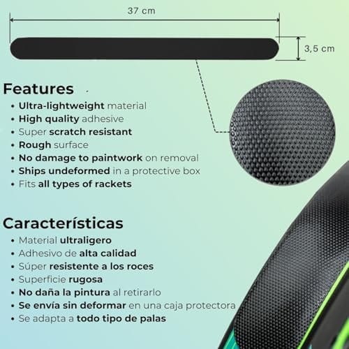 51wRVT-GczL._AC_.jpg padel racket protector, black, rugged finish (pack of 2), padel frame, black padel protector for maximum protection, padel racket protector - Image 6